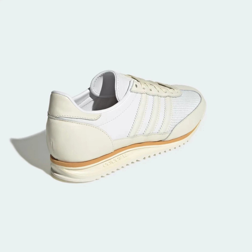 adidas Men’s White Cream Retro Sneakers - Picture 5 of 6